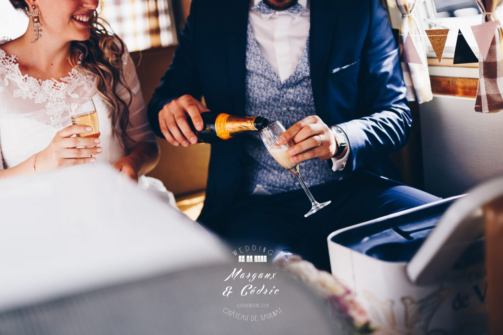 mariage chic et gourmand, décoration et détails chics de mariage, belle photo soirée de mariage, L'oeil de Noémie meilleur photographe de mariage en Auvergne
