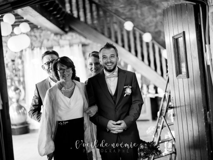 mariage domaine de rochefort, m&b, par l'oeil de noémie photographe